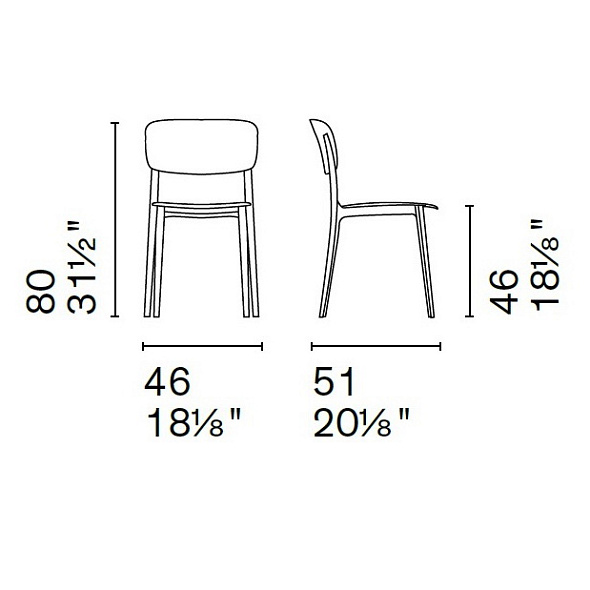 Стул Calligaris Liberty CS1883, Matt Brick Red