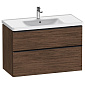 Тумба с раковиной Duravit D-Neo 100х48, темный орех