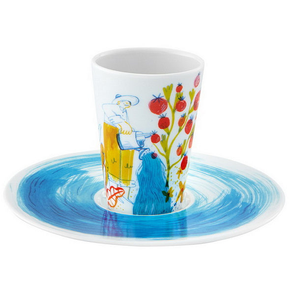 Чашка кофейная с блюдцем by Cátia Vidinhas e Filipa Leal 102 мл