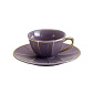 Чашка для эспрессо с блюдцем Vintage 50 мл, лиловая