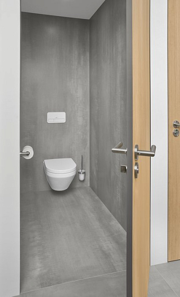 Унитаз Villeroy&Boch Architectura 53х37, CeramicPlus, 4694CLR1, TwistFlush [e3], с сиденьем, белый