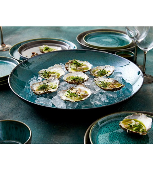 Блюдо сервировочное Bitz 40 см, зеленое