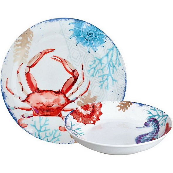 Набор посуды на 6 персон Madison Aquarium, 12 предметов