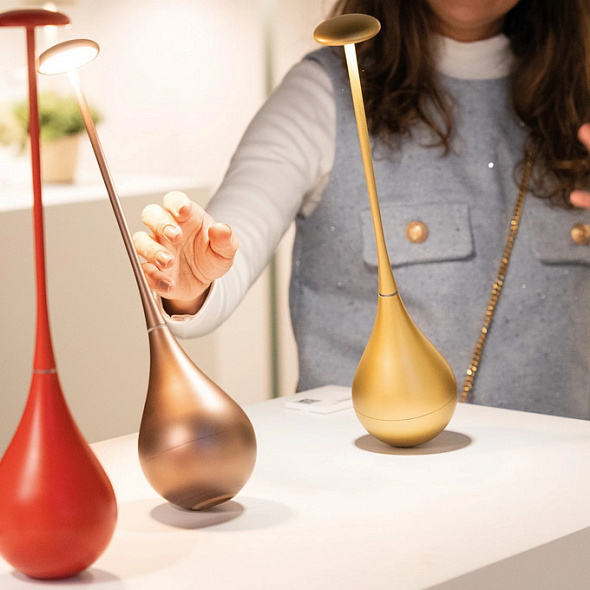 Лампа настольная Zafferano Dondolina Pro 37,6 см, цвет бронза