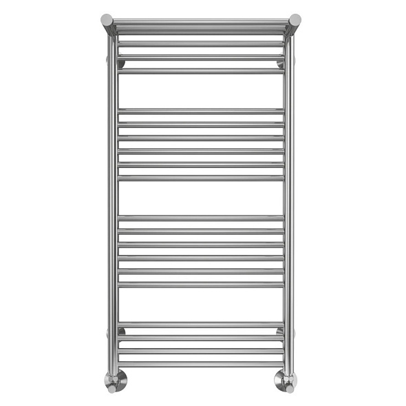 Полотенцесушитель Terminus Аврора 100х53, с полкой, водяной, хром