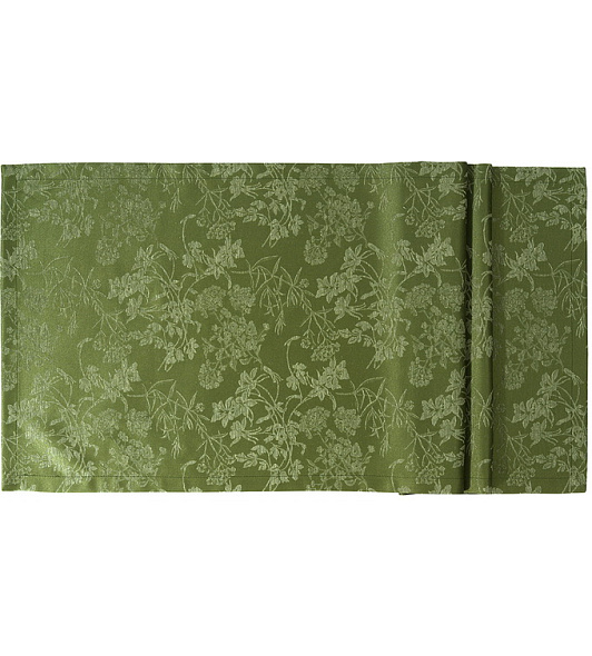 Скатерть прямоугольная Flores 130x170 см, оливковая