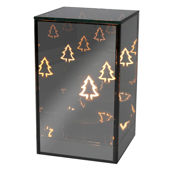 Фигурка с подсветкой "Фонарь с елкой" 12 см 