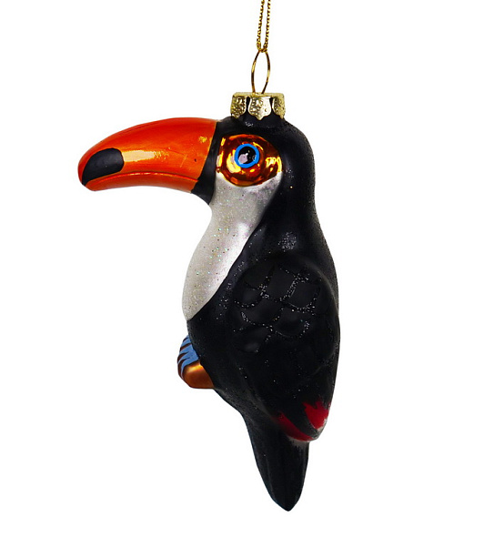 Новогодняя игрушка "Тукан" 12 см