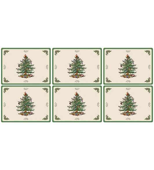 Набор подставок под тарелку Christmas Tree 30,5x23 см, 6 шт