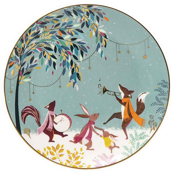 Тарелка салатная "Лесной хоровод" Woodland Tales 20 см