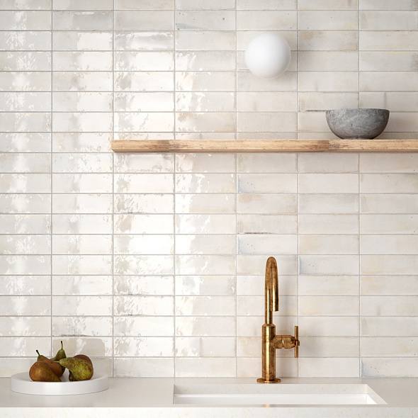 Плитка керамическая Equipe Hanoi 5,1х16,1, White, 7,7 мм