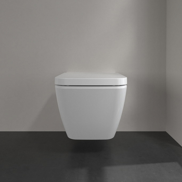 Унитаз подвесной Villeroy & Boch Finion 56х37, CeramicPlus, 4664R0R1, с сиденьем