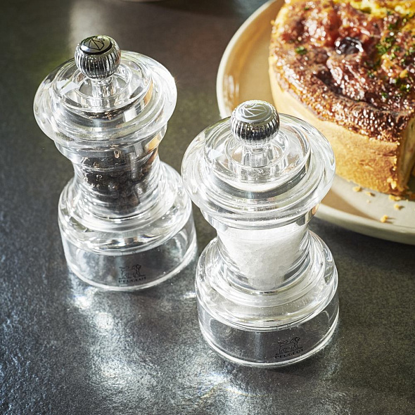 Набор мельниц для соли и перца Bistro 10 см, цвет прозрачный