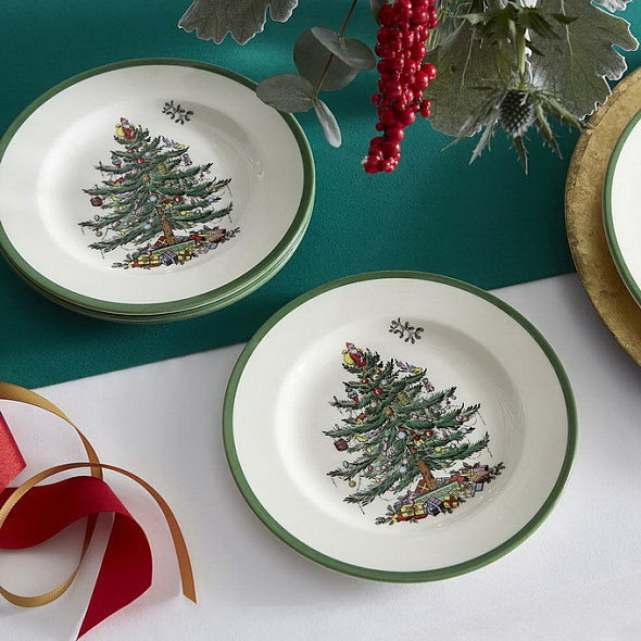 Набор тарелок салатных Christmas Tree 20 см, 4 шт