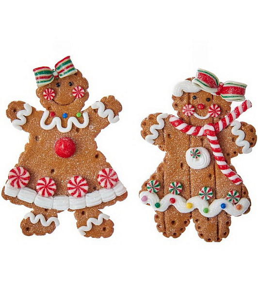 Елочная игрушка "Пряничная девочка" 10,2 см