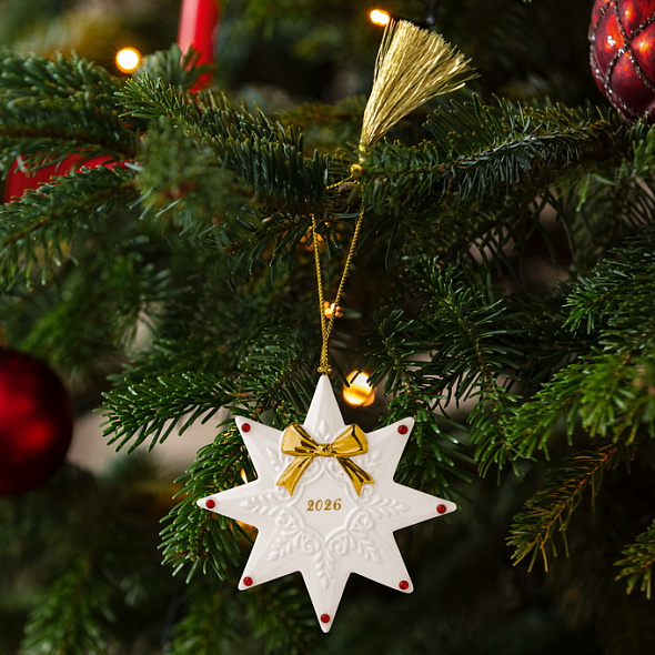 Елочная игрушка Villeroy & Boch Christmas Classics "Звезда 2026" 11,5 см