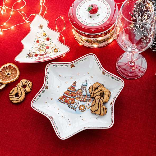 Салатник-звезда Villeroy & Boch Winter Bakery Delight 24,5 см