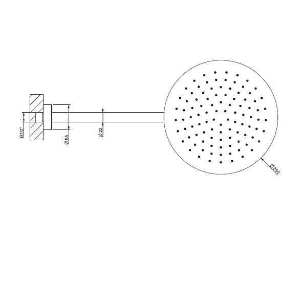 Лейка для душа Gessi Origini 66148.149, никель матовый