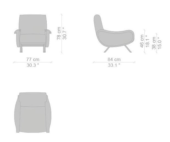 Кресло Cassina Lady