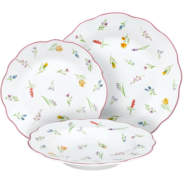 Набор посуды на 6 персон Cappettata Millefiori, 18 предметов