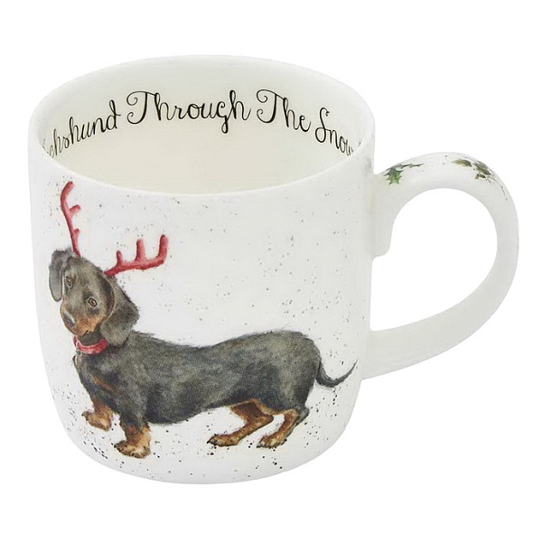 Кружка Dachshund through the Snow (такса) 310 мл