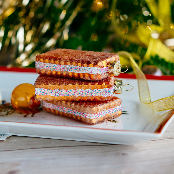 Елочная игрушка "Печенье "Звездочка" 5,5 см