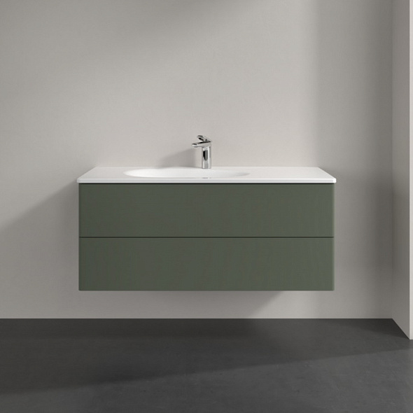 Тумба с раковиной Villeroy & Boch Antao 120х50, Leaf Green Matt Lacquer