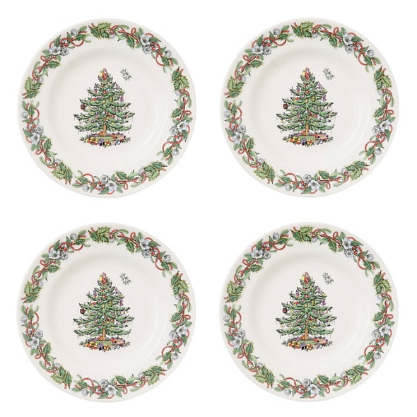 Набор тарелок хлебных Christmas Tree 16,5 см, 4 шт