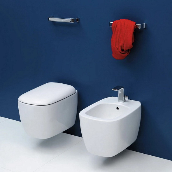 Унитаз подвесной Flaminia Mono MN118S, 52х35,  с сиденьем, белый