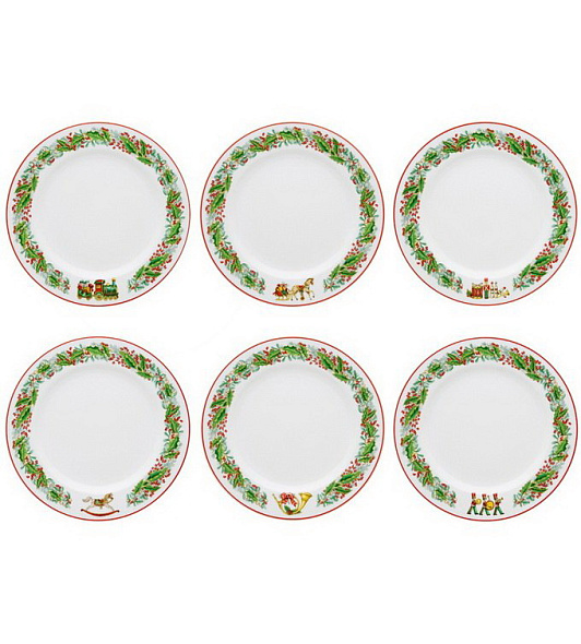 Набор тарелок салатных Christmas Magic 20,8 см, 6 шт
