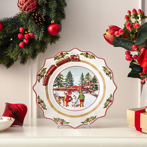 Тарелка салатная Annual Christmas Edition 24 см