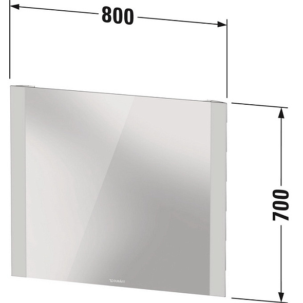 Зеркало с подсветкой Duravit Light and mirror 80х70 LM787600000