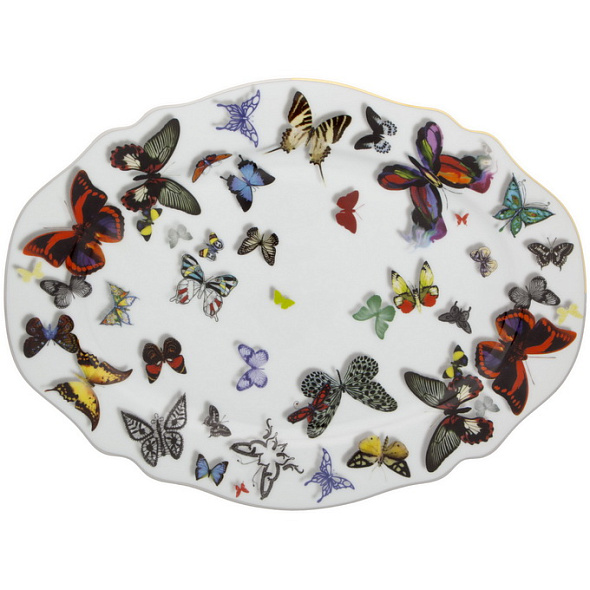 Блюдо овальное Butterfly Parade 31,7х23,4 см