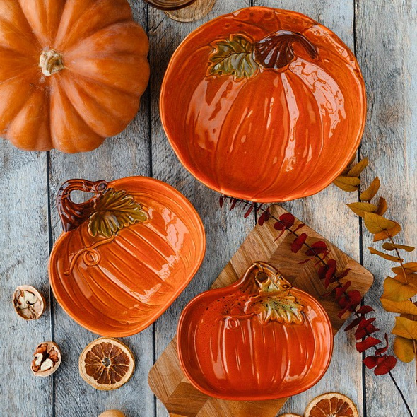 Блюдце "Тыква" Relief Zucca 18х16 см