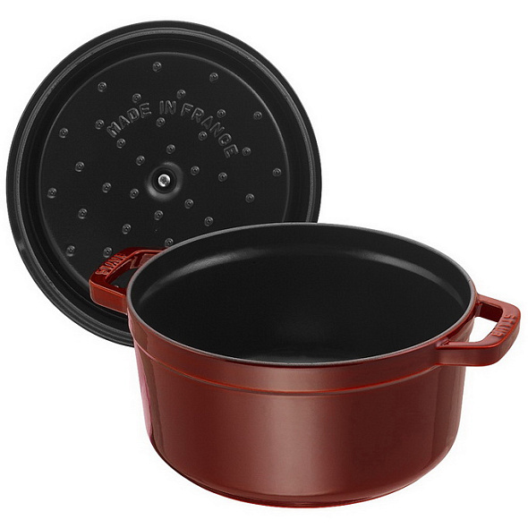 Кокот круглый La Cocotte 26 см / 5,2 л, гранатовый