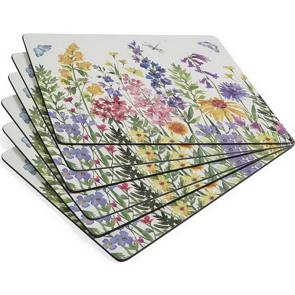 Набор подставок под тарелку Wildflowers 23х30,5 см, 6 шт