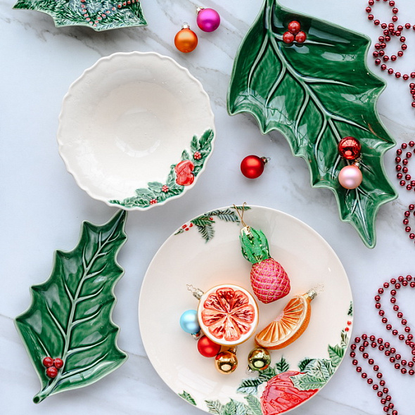 Салатник Bordallo Pinheiro Coroa De Natal 20 см