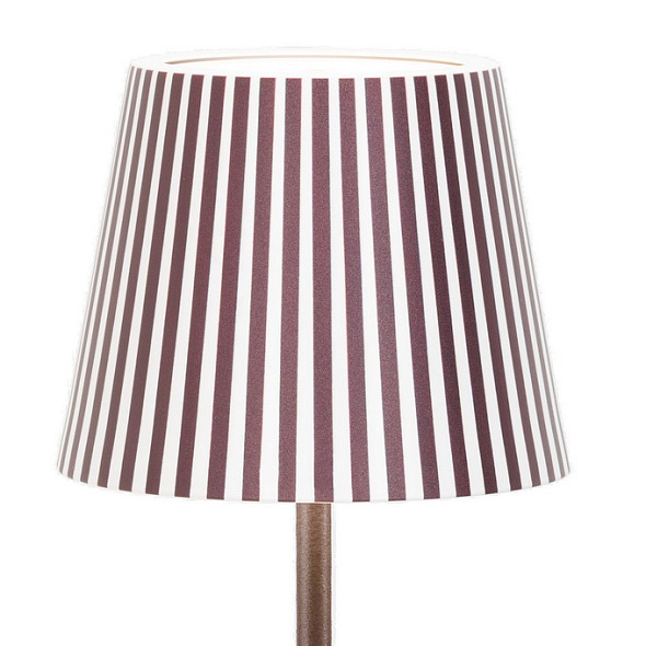 Абажур "Полоски" Zafferano Poldina 11,5х9 см, цвет коричневый