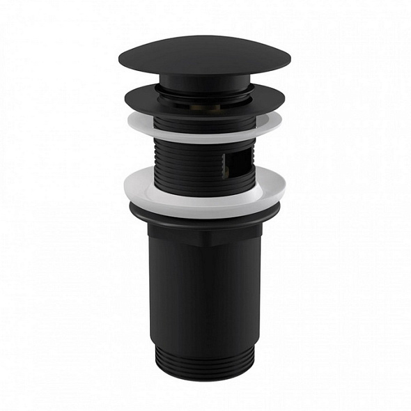 Донный клапан AlcaPlast A392BLACK, Click-Clack, 5/4", черный