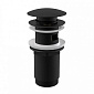 Донный клапан AlcaPlast A392BLACK, Click-Clack, 5/4", черный