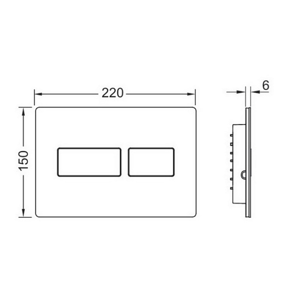 Комплект инсталляции TECE + кнопка TECE Solid 9240436, сталь, латунь с текстурой