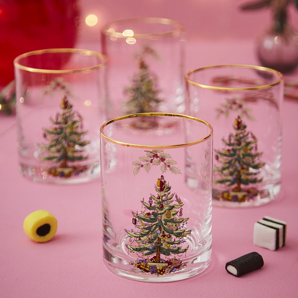 Набор стаканов Christmas Tree 400 мл, 4 шт