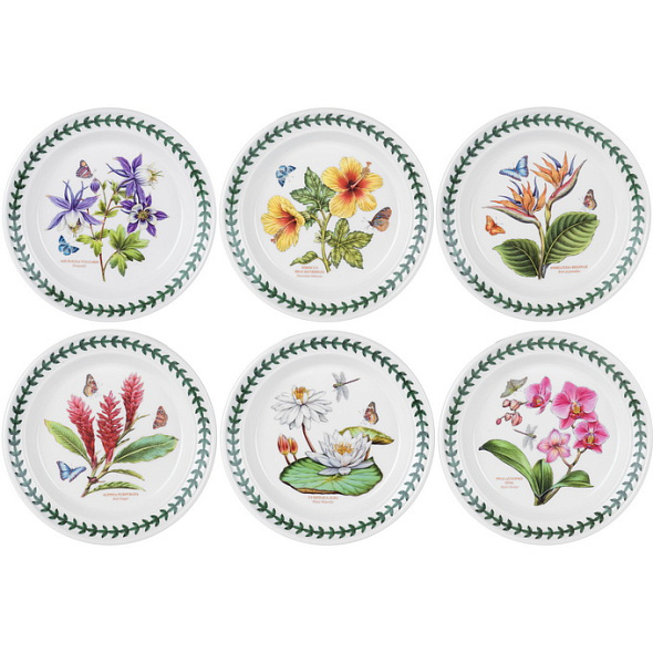 Набор тарелок для хлеба Botanic Garden Exotic 15 см, 6 шт