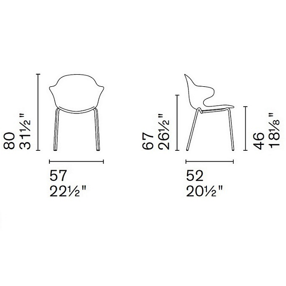 Стул Calligaris Saint Tropez, Glossy Pale Pink