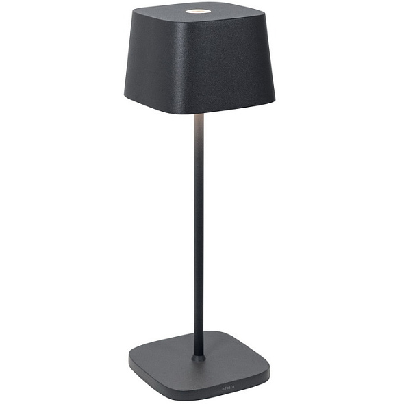 Лампа настольная Zafferano Ofelia Pro 29 см, темно-серая