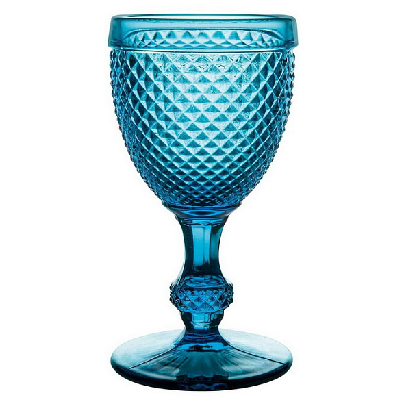 Набор бокалов для красного вина Bicos Blue 210 мл, 4 шт