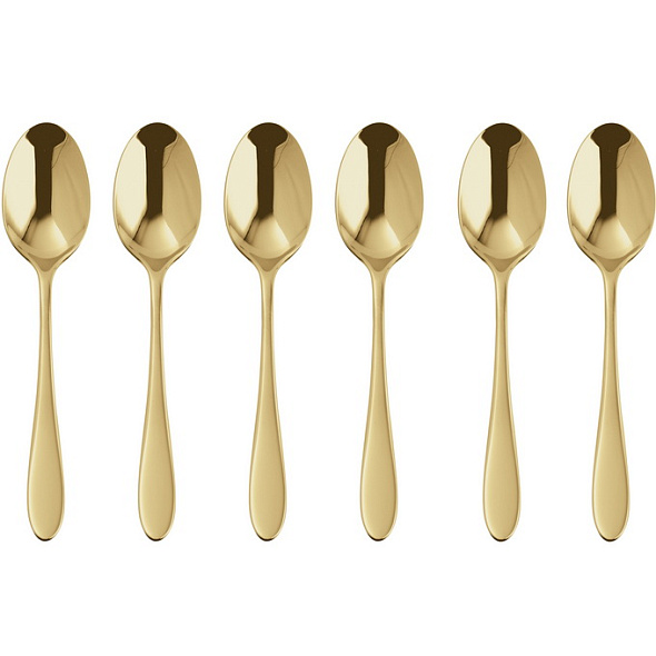 Набор ложек кофейных Velvet Gold, 6 шт