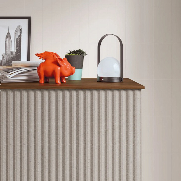 Плитка керамическая Wow Stripes 7,5х30, Greige Stone, 8 мм