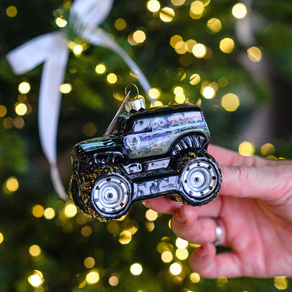 Елочная игрушка "Монстр-трак" 7 см
