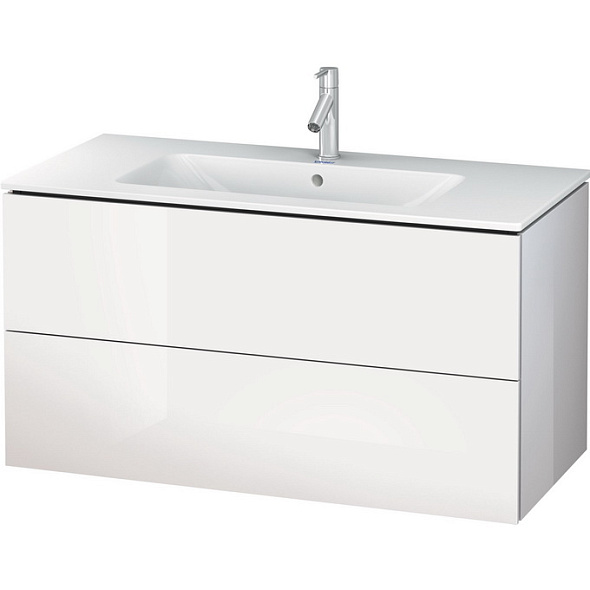 Тумба подвесная Duravit L-Cube 102х55, белая глянцевая, без раковины